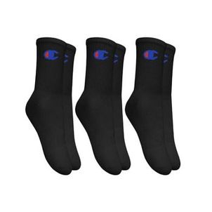 MEIA CHAMPION CANO LOGO - 3 PARES