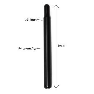 Canote Selim Banco bike 27,2mm x 300mm Aço sem carrinho