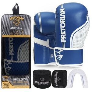 Kit Luva de Boxe e Muay Thai First FX1 Pretorian
