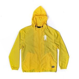Jaqueta Grizzly OG Bear Windbreaker Masculino Amarelo