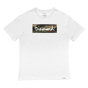 Camiseta Diamond Special Forces Box Logo Masculina Branco