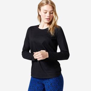 Camiseta de Manga-longa Feminina 100