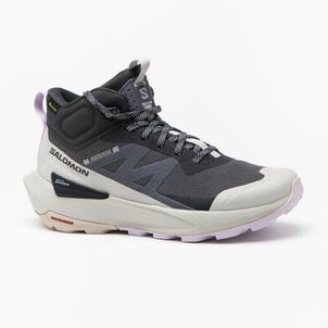 Bota Feminina impermeáveis de Trilha Salomon ELIXIR ACTIV MID GTX-preta