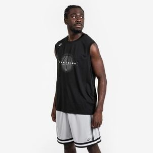 Camiseta regata de basquete adulto Fast Tarmak Preta