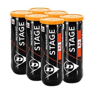SixPack de Bola de Tênis Dunlop Mini Orange X 3 - Estágio 2 (Embalagem com 6 Tubos)