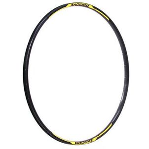 ARO ALUMÍNIO 29 32F DISCO F/V PAREDE DUPLA PRETO COM ADESIVO GROOVE AMARELO