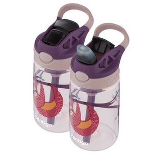 Kit com 2 Garrafas Gizmo Flip Kids AUTOSPOUT® Bicho Preguiça Contigo | 414ml