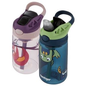 Kit com 2 Garrafas Gizmo Flip Kids AUTOSPOUT® Monstros e Bicho Preguiça Contigo | 414ml