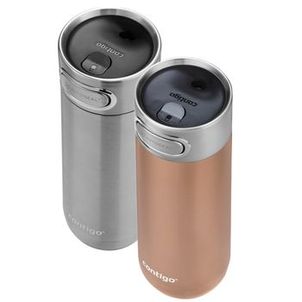 Kit com 2 Copos Térmicos Luxe AUTOSEAL® Inox e Chardonnay Contigo | 473ml