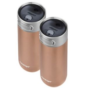 Kit com 2 Copos Térmicos Luxe AUTOSEAL® Chardonnay Contigo | 473ml