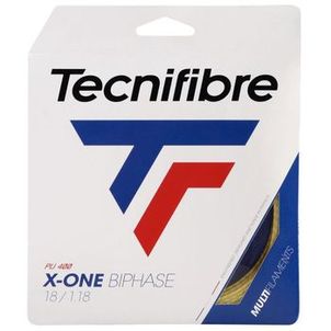 Corda Tecnifibre X-One 18L 1.18mm Biphase Squash - Set Individual - Branca