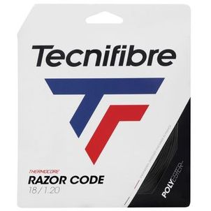 Corda Tecnifibre Razor Code Thermocore 18 1.20mm - Set Individual - Preta