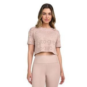 Cropped Alto Giro Feminino Estampado Mesh 2511706