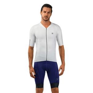 Camisa ciclismo masculina Free Force Training White slim fit