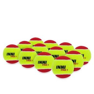 Bola de Tênis Inni Stage 3 Vermelha Pack com 12 Bolas