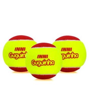 Bola de Tênis Inni Guguinha Stage 3 Vermelha - Pack com 03 Bolas