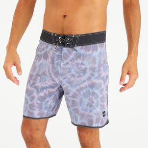 Bermuda Masculina de Surf 500 Scallop 18 Olaian Azul-cinza