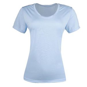 Camiseta Feminina de Corrida Run Dry Azul