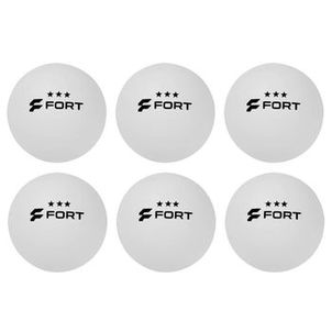 Bola de Tênis de Mesa 3 Estrelas Pack com 6 Bolinhas - Fort