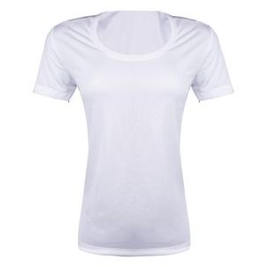Camiseta Feminina de Corrida Run Dry Branca