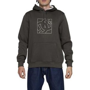 Moletom DC Shoes Canguru FB Outline 305G WT24 Cinza Escuro