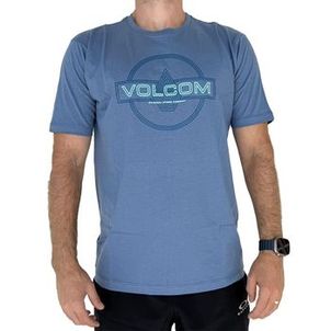 Camiseta Volcom Line Service SM25 Masculina Azul Escuro