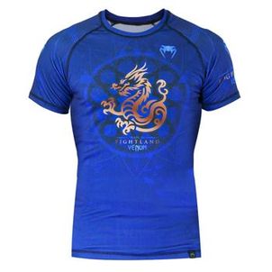 Rashguard Venum Dragon Mandala Jiu Jitsu Azul