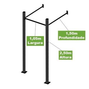Power Rack Gaiola Funcional 1 Módulo