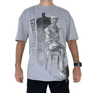 Camiseta Lost Full Front Joker SM25 Masculina Cinza Mescla