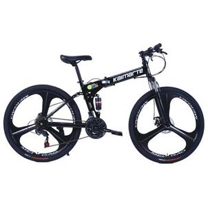Bicicleta Aro 26 Bike Dobrável Aço Carbono 21V Freio a Disco CityFlow Preto WCT FITNESS