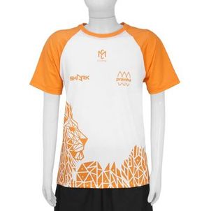 Camiseta Shark Cappe Oficial Infantil Branca e Laranja