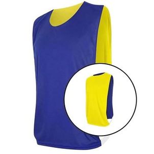 Kit com 15 Coletes Dupla Face Kanga Sport Azul e Amarelo