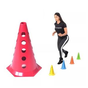 Kit Treinamento Funcional Agilidade  4 Cones 2 Barreiras de Salto Circuito Fucional Treino Agilidade