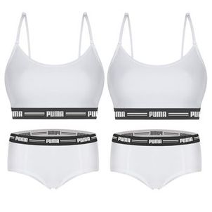 Kit Puma 2 Tops Modal Stretch + 2 Calcinhas Mini Boxer Feminino