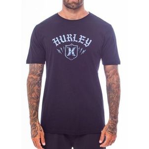 Camiseta Hurley Brasão SM25 Masculina Preto