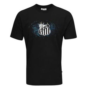 CAMISETA SURF CENTER SANTOS CLASSIC ESCUDO MASCULINA