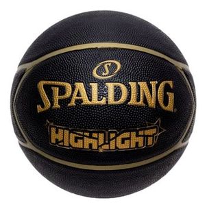 Bola de Basquete Spalding Highlight - Preto/Dourado