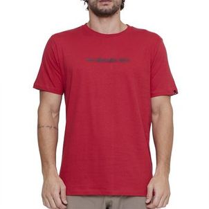 Camiseta Quiksilver Omni Font SM25 Masculina Vermelho