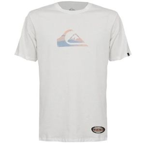 Camiseta Quiksilver Gradient Logo Signature WT25 Branco
