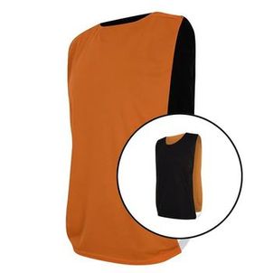 Kit com 15 Coletes Dupla Face Laranja e Preto - Kanga Sport