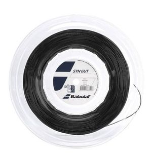 Corda Babolat Syn Gut 17L 1.25mm Preta - Rolo Com 200 Metros