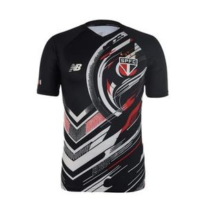 Camisa São Paulo 25/26 New Balance Pré Jogo Masculina - Preta