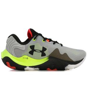 Tênis Under Armour Buzzer Basquete Cinza Verde e Preto