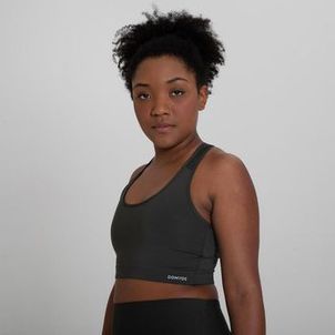 Top Feminino de Treino Básico Domyos New 100 Menta
