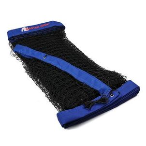 Rede de Beach Tennis Master Lazer Fio 1mm Seda Malha 4x4 com 4 Faixas - Azul