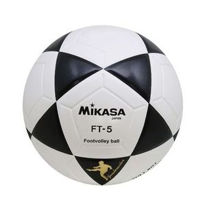 Bola Futevôlei Mikasa Ft5 Padrão Fifa Unissex - Preta/Branca