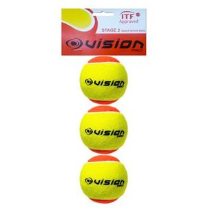 Bola de Beach Tennis Vision (Pack com 3 unidades)