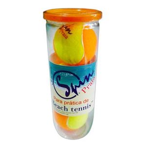Bola de Beach Tennis Spin Praia (Tubo com 3 bolas)