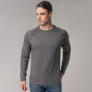 Blusa térmica masculina segunda pele Merino Wool  manga longa
