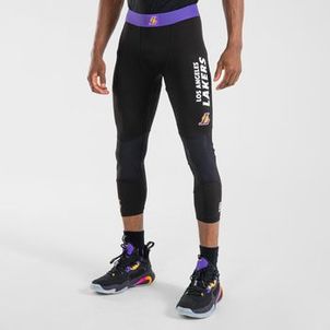Calça Térmica 3/4 masculina de basquete 500 NBA Los Angeles Lakers
